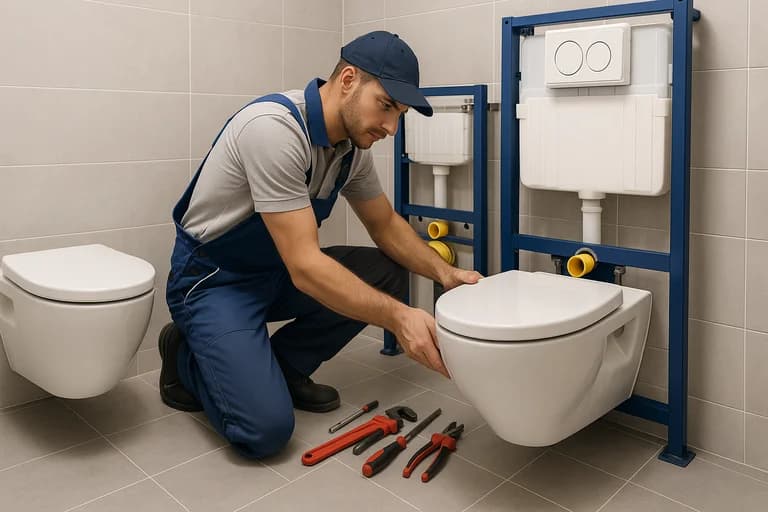 Installation de WC suspendus (Résidence – Plantières Queuleu)